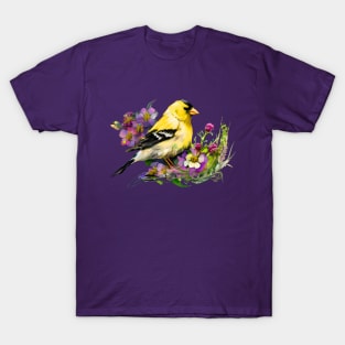 American Goldfinch Backyard Birds T-Shirt